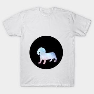 Dachshund - Soft Lilac Silhouette T-Shirt